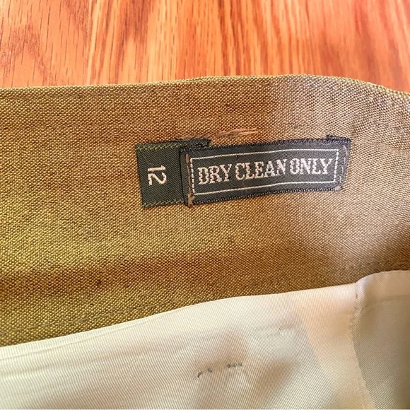 Green Lined Midi Skirt - Picture 9 of 11